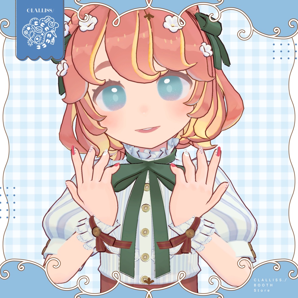 【MDollNail対応】Flower Nail【複数アバター対応】