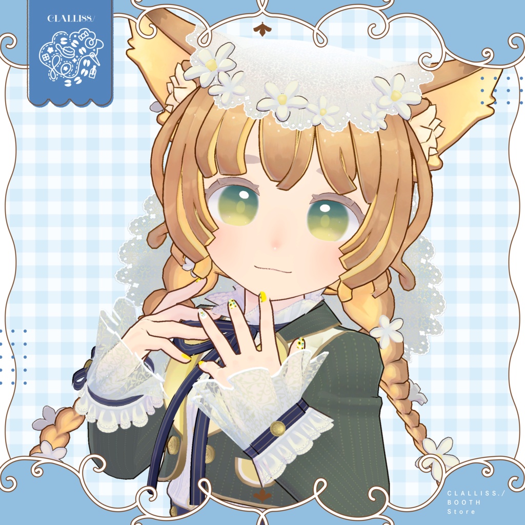 【MDollNail対応】Flower Nail【複数アバター対応】