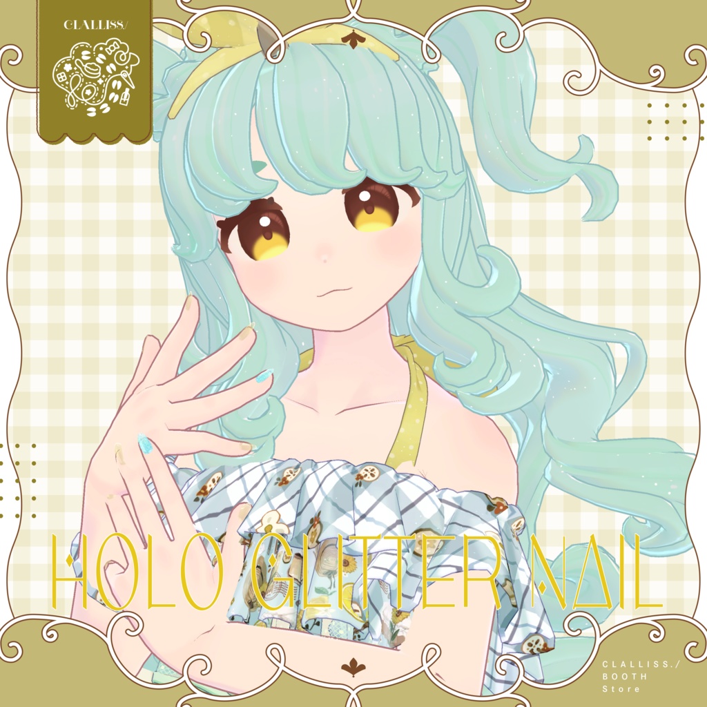 【MDollNail対応】Holo Glitter Nail【複数アバター対応】