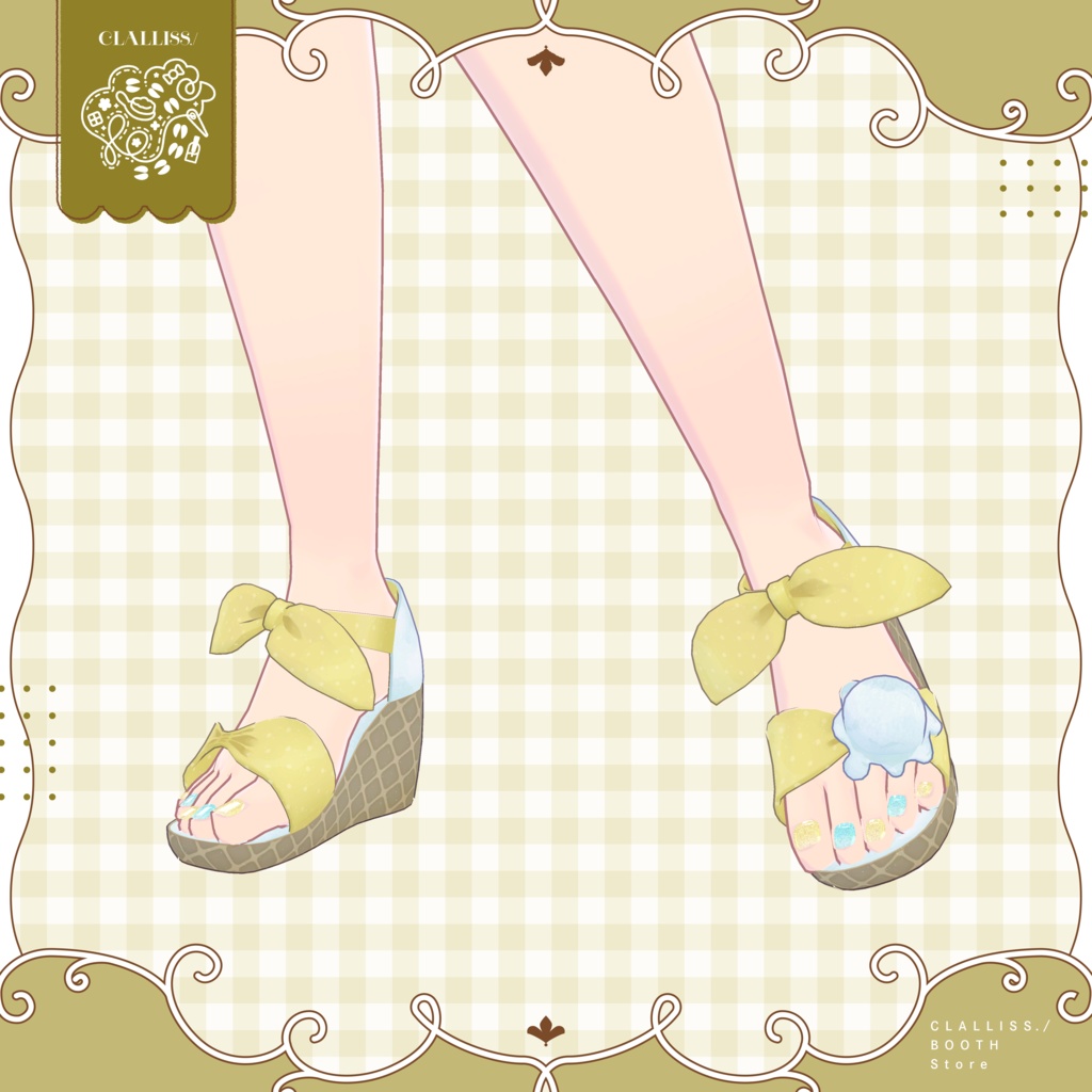 【MDollNail対応】Holo Glitter Nail【複数アバター対応】