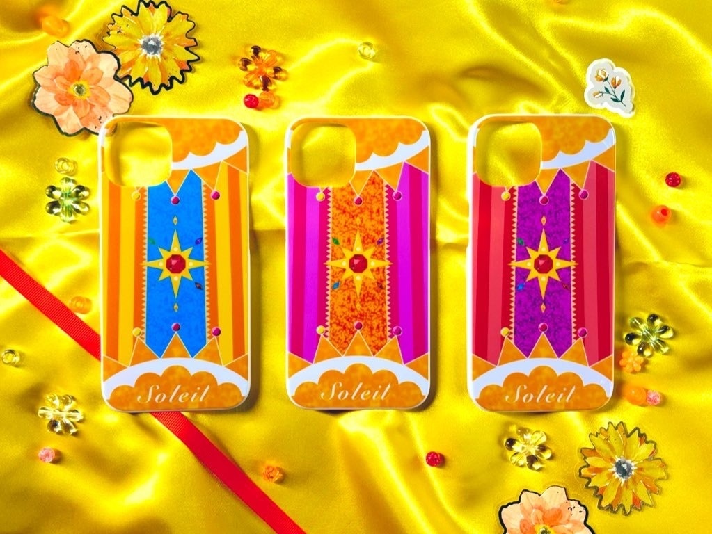 ソレイユユニットドレスモチーフiPhoneケース