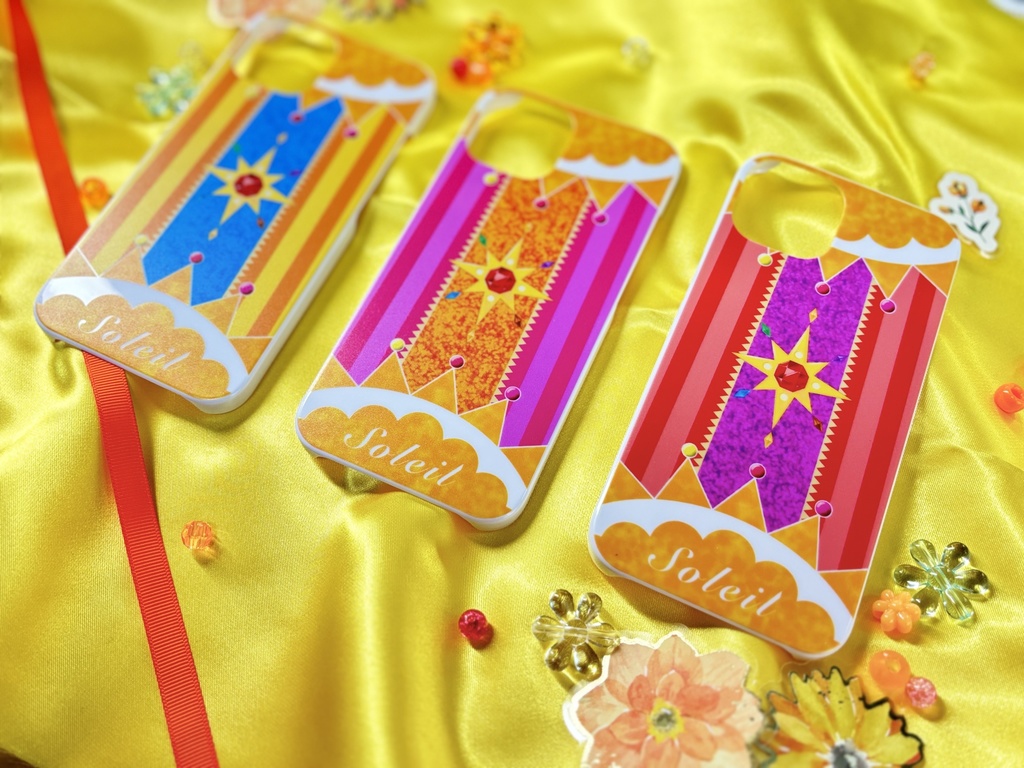 ソレイユユニットドレスモチーフiPhoneケース