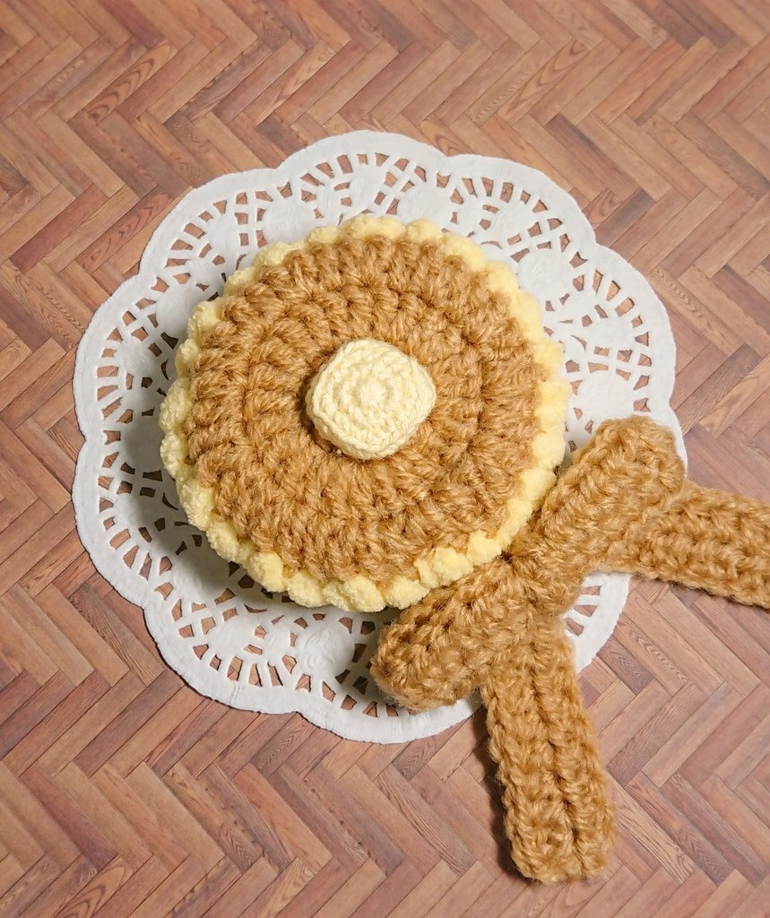 【10〜12cmぬい】ホットケーキなベレー帽🥞