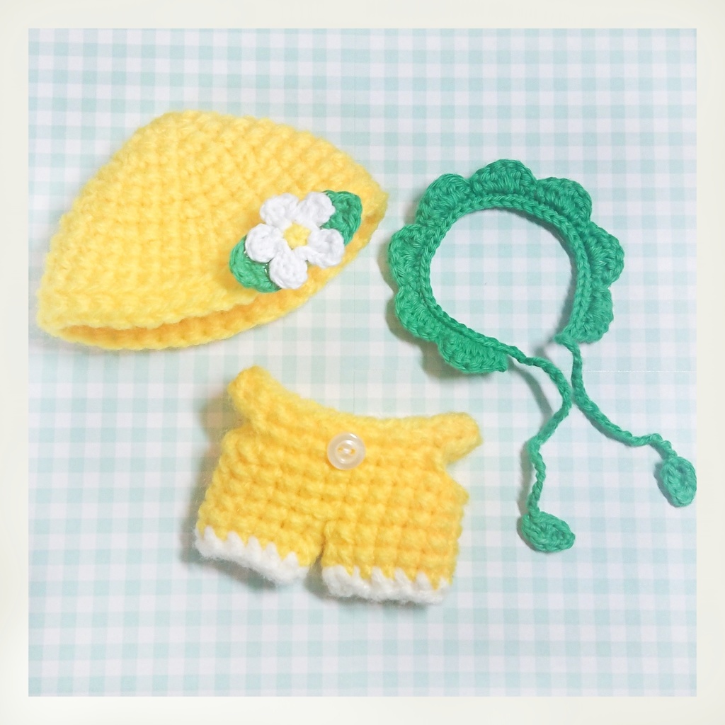 【10〜12cmぬい】レモンコーデセット🍋