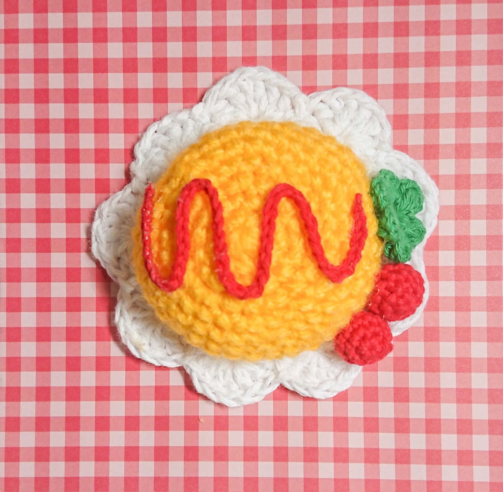 【10〜12cmぬい】オムライス帽子🥚🍅