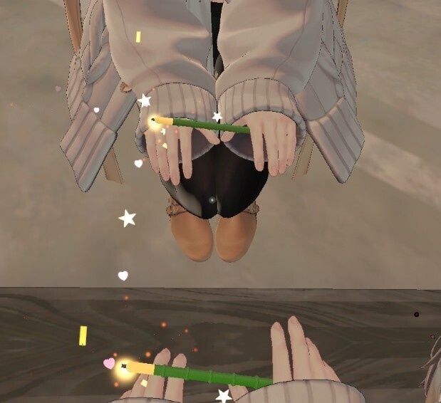 【無料】七夕の笹スパークル - 手持ち花火パーティクル - 【VRChat/Unity】 bamboo sparkler