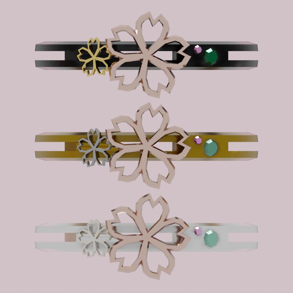 【VRChat用】桜のリング