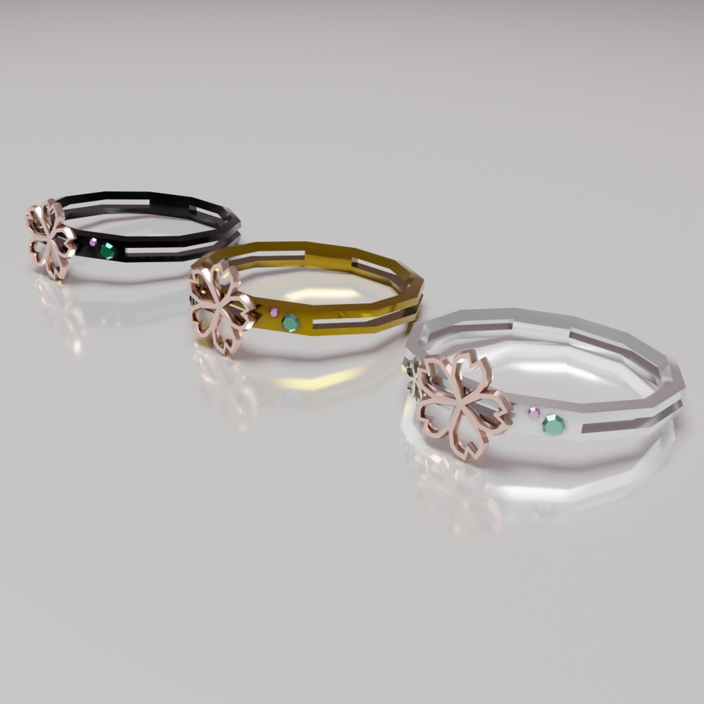 【VRChat用】桜のリング