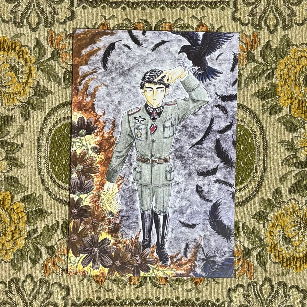 炎の中の鴉