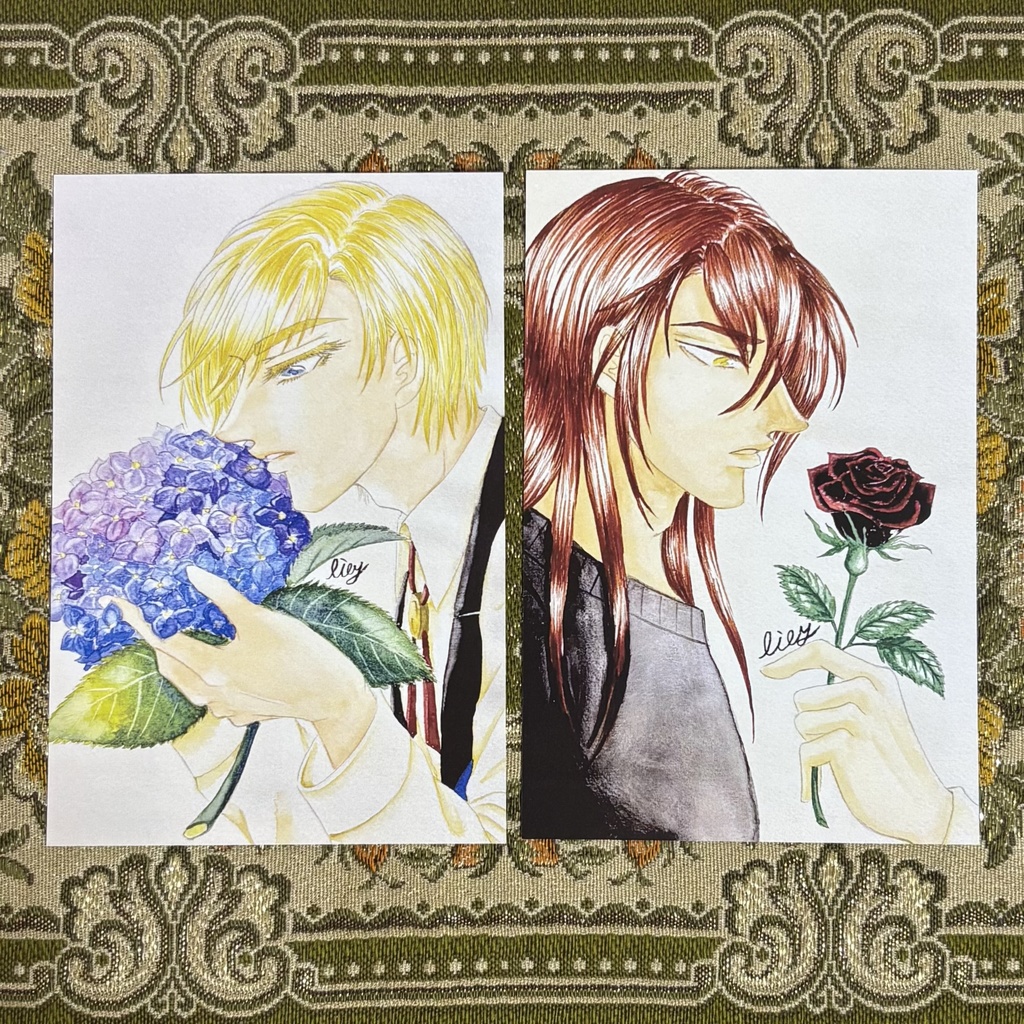 【Hortensie】【Schwarze Rose】