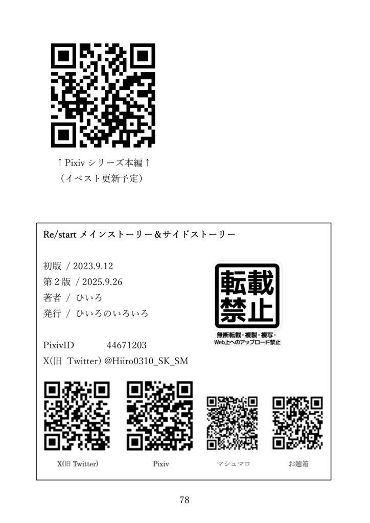 Re/startユニスト&サイスト本