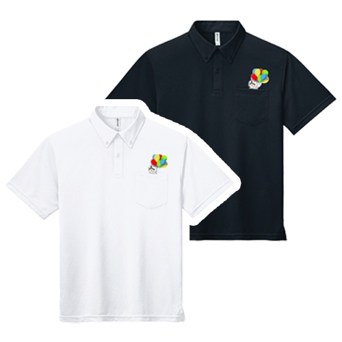 【のぞ犬】ワンポイントポロシャツ