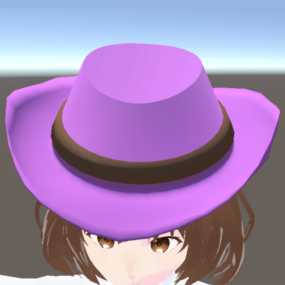 【3Dモデル】ピンク色のカウボーイハット