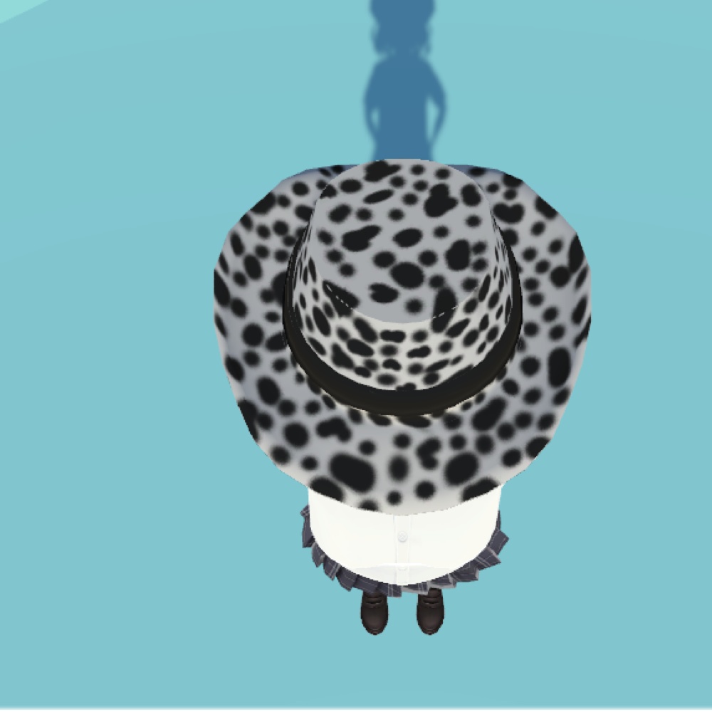 【3Dモデル】ダルメシアン柄のハット