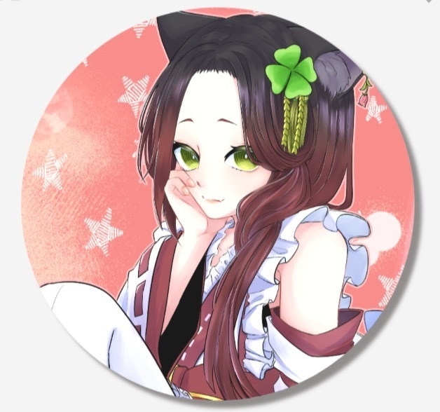 あずき 缶バッジ (Φ56mm)