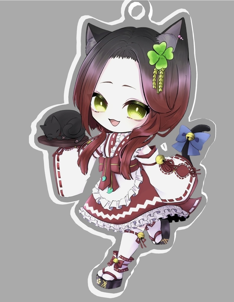 あずき アクキー(ボールチェーン付)47mm×75mm