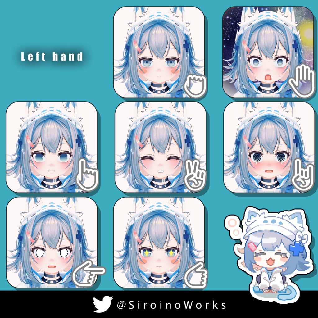 オリジナル3Dモデル「にゃにゃし」「RINNE素体S」