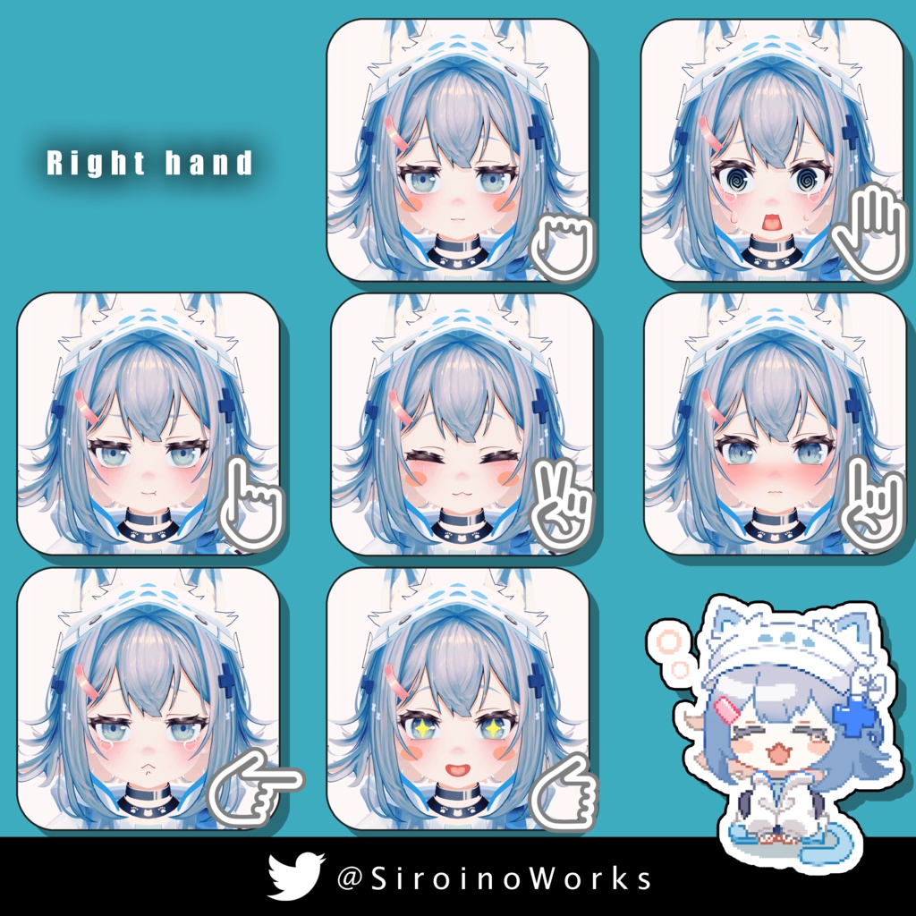 オリジナル3Dモデル「にゃにゃし」「RINNE素体S」