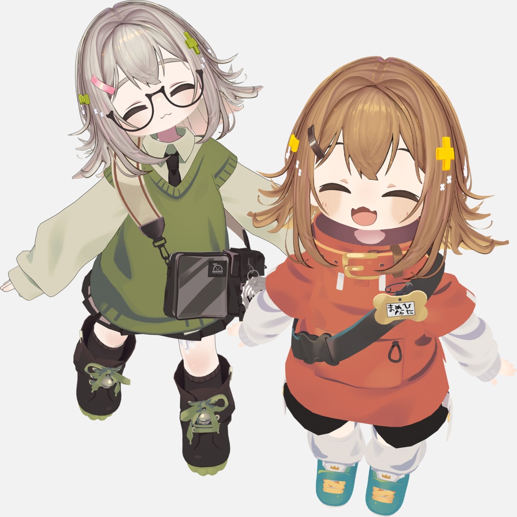 くせっけハーフアップ【VRC想定】