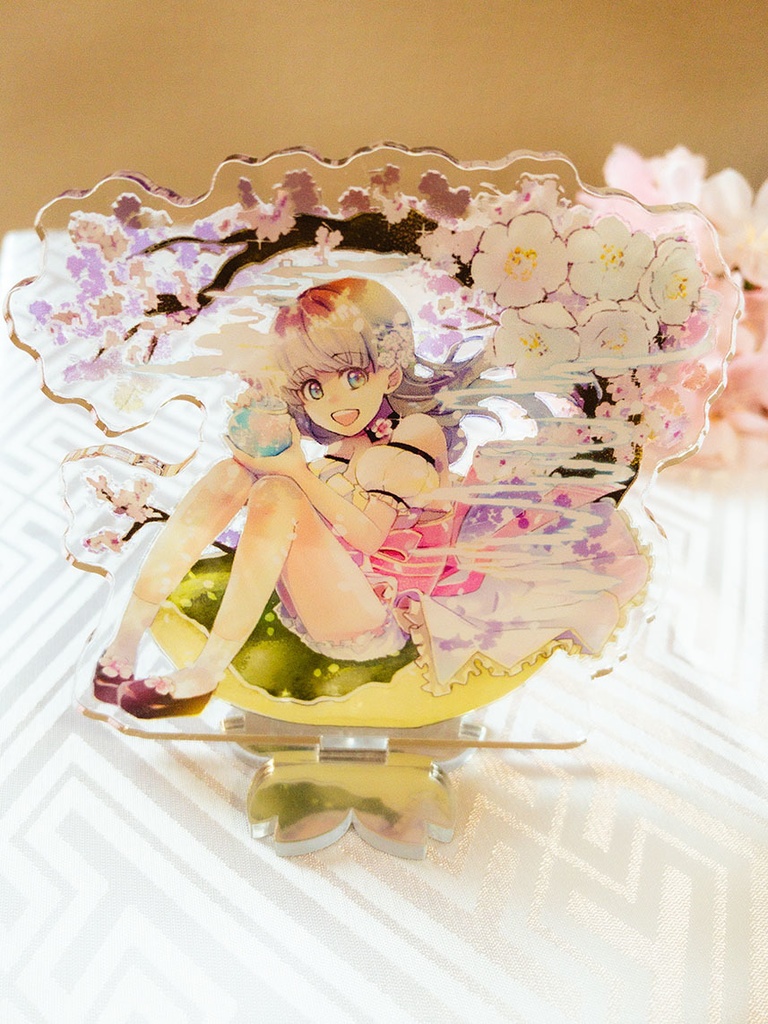 みちるちゃん桜盆栽△アクリルフィギュア【キクサクミチル】