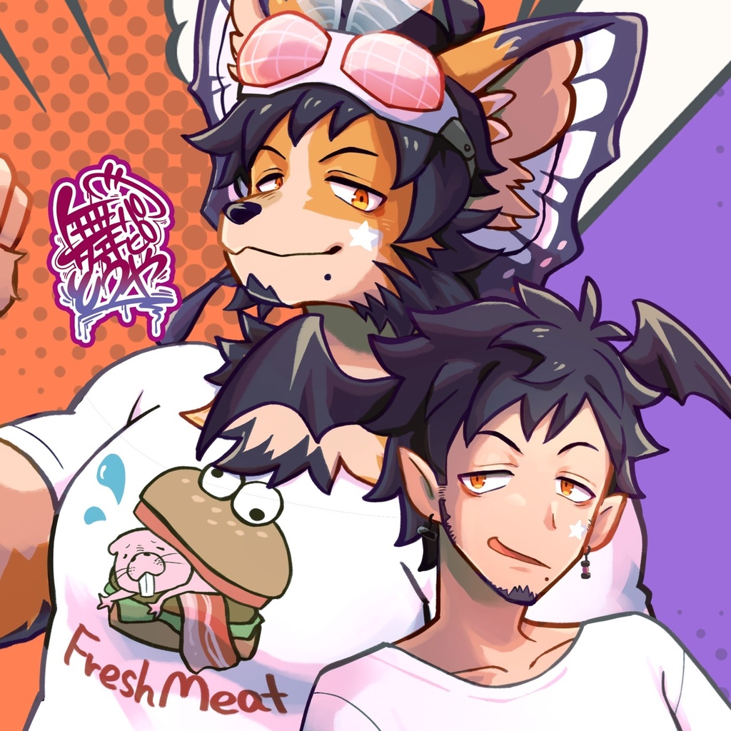 【再販&サイズ追加!】舞パピとうやキービジュアルアクリルキーホルダー