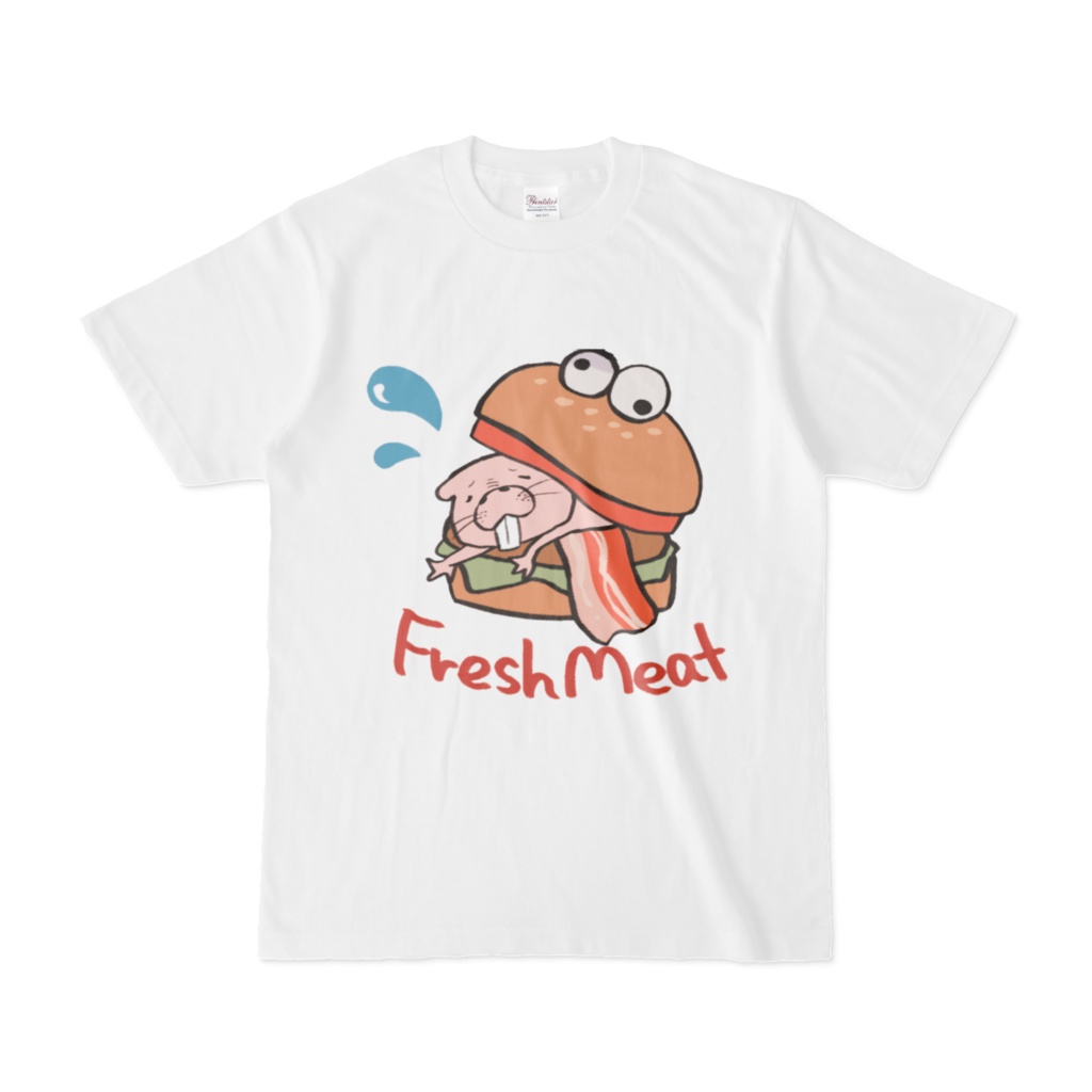 【リニューアル】パピおのデバネズミバーガーシャツ