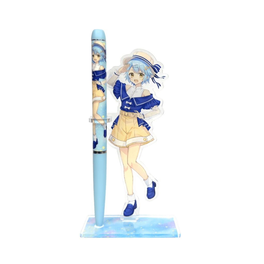 ボールペン&アクリルペンスタンド【微睡みユキ】【クミン】【爽晴照】
