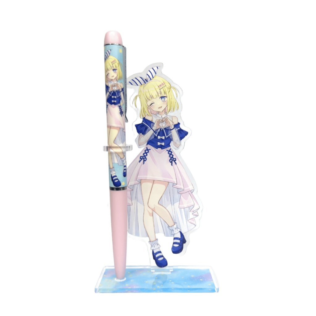 ボールペン&アクリルペンスタンド【微睡みユキ】【クミン】【爽晴照】
