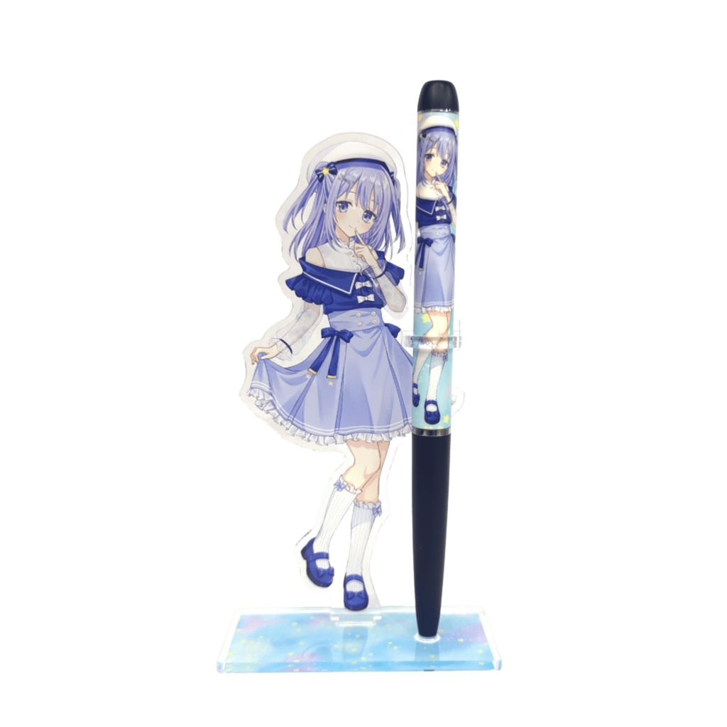 ボールペン&アクリルペンスタンド【微睡みユキ】【クミン】【爽晴照】