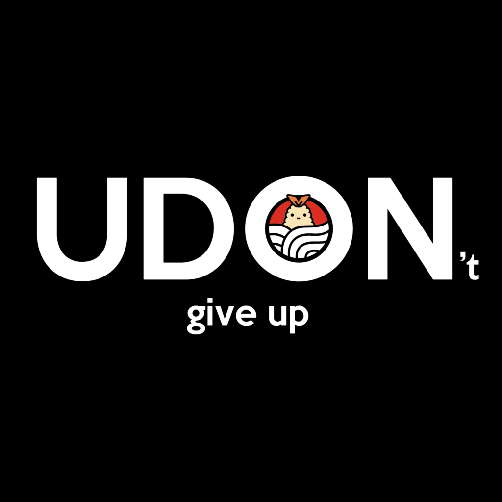 UDON't give up Tシャツ