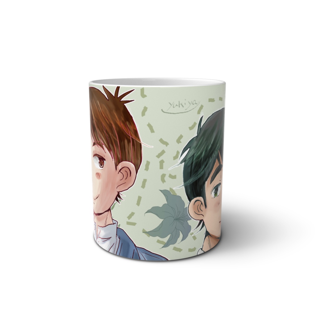 のぼさんと金之助さんのマグカップ