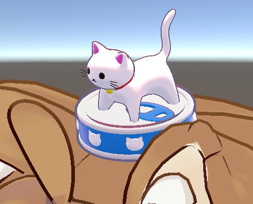 【無料】ねこ缶!VRChat向け3Dモデル まめひなた対応