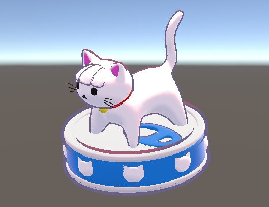 【無料】ねこ缶!VRChat向け3Dモデル まめひなた対応