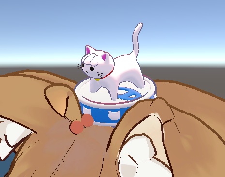 【無料】ねこ缶!VRChat向け3Dモデル まめひなた対応