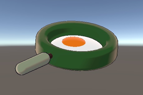 【無料】フライパンと目玉焼き【まめひなた対応】