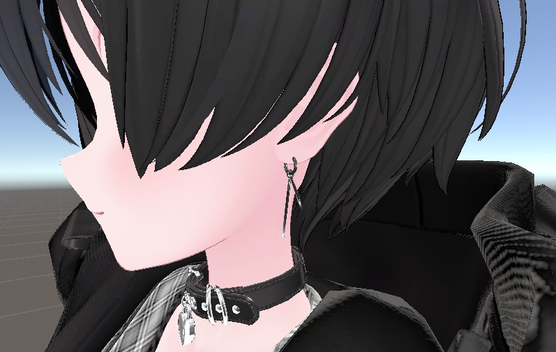 【VRChat】「MetalStickPiercedEarrings」【複数アバター対応】
