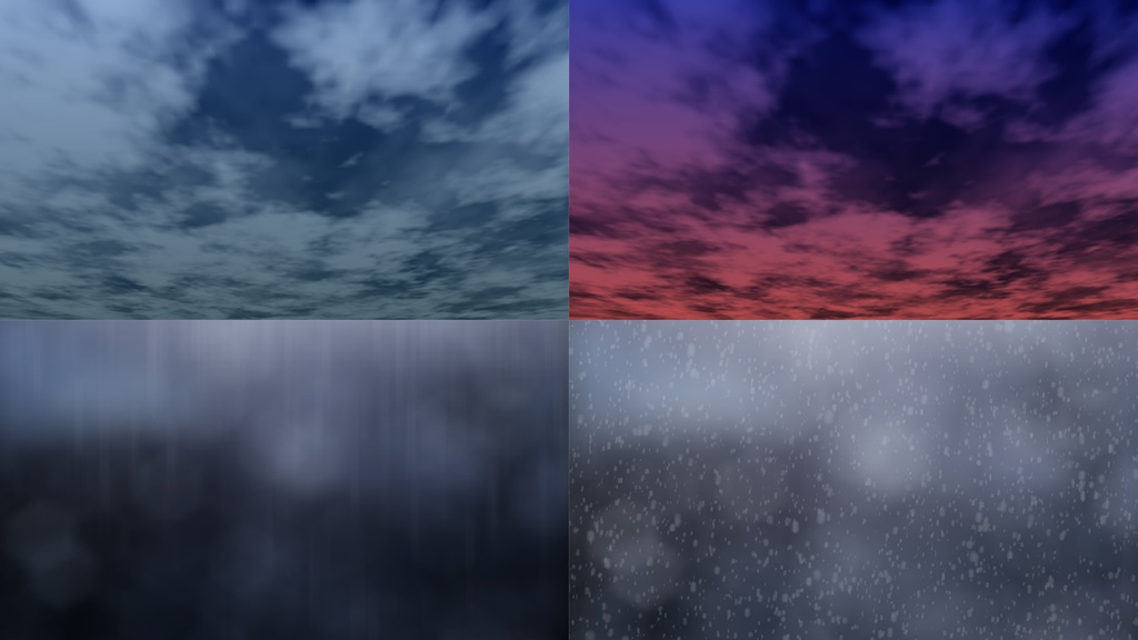 【apng素材】雨/雪/空など(非透過)vol.01