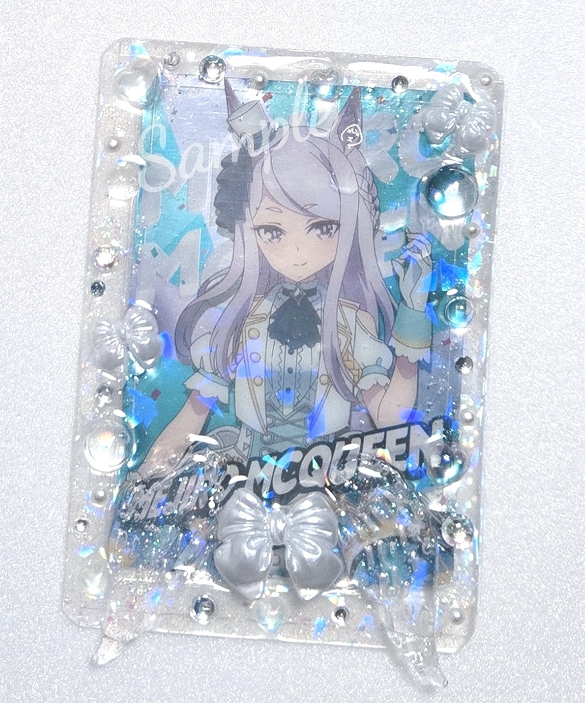 【ハンドメイド】硬質カードケースデコ　天使モチーフ