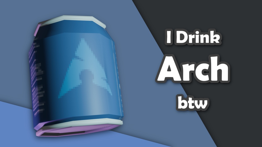 Low-Poly Arch Energy Drink