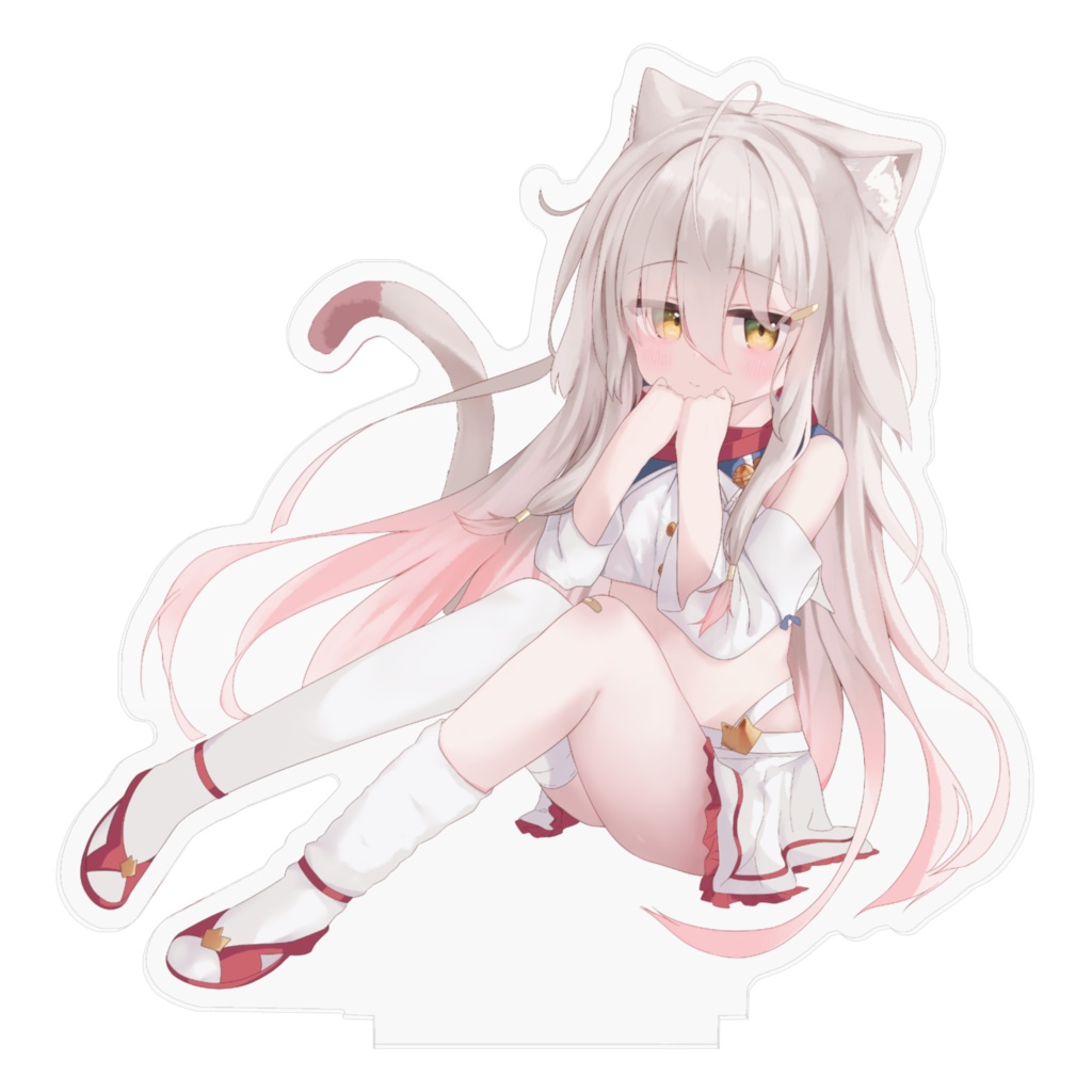 【さくら、もゆ。-as the Night's, Reincarnation- 】ジト目なクロのアクリルフィギュア