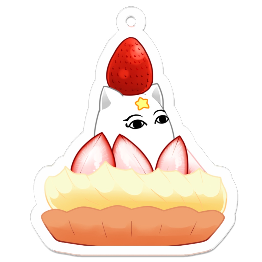 スイーツめじぇキーホルダーいちご