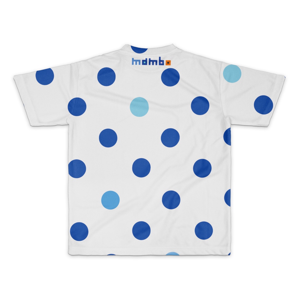 ドット柄ポロシャツ風Tシャツ