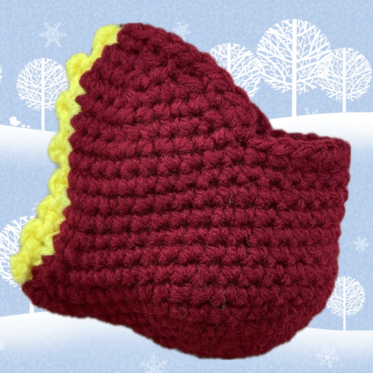 恐竜の着ぐるみ(えんじ)