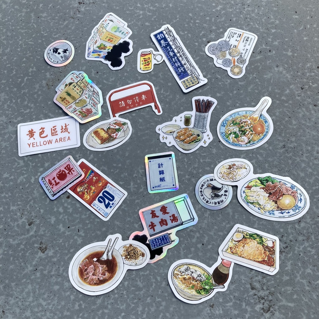 台湾フレークシールセット