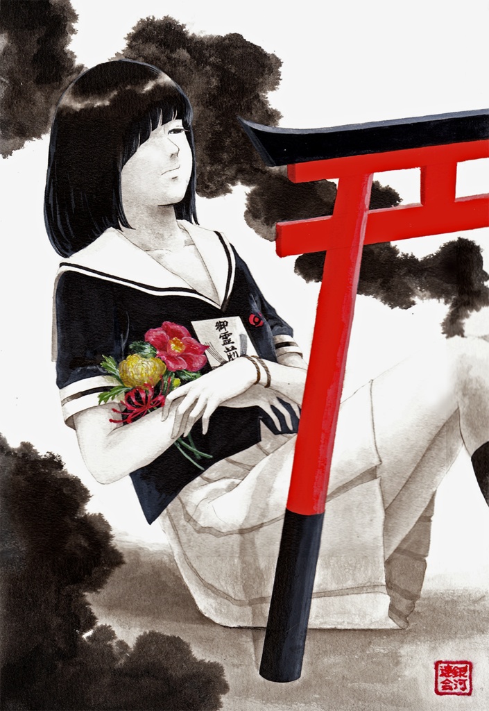 2009年原画作品「暇乞い」