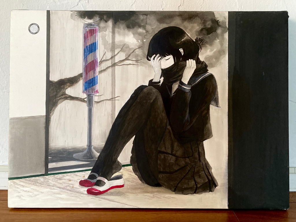 2009年原画作品「意識と雨音」