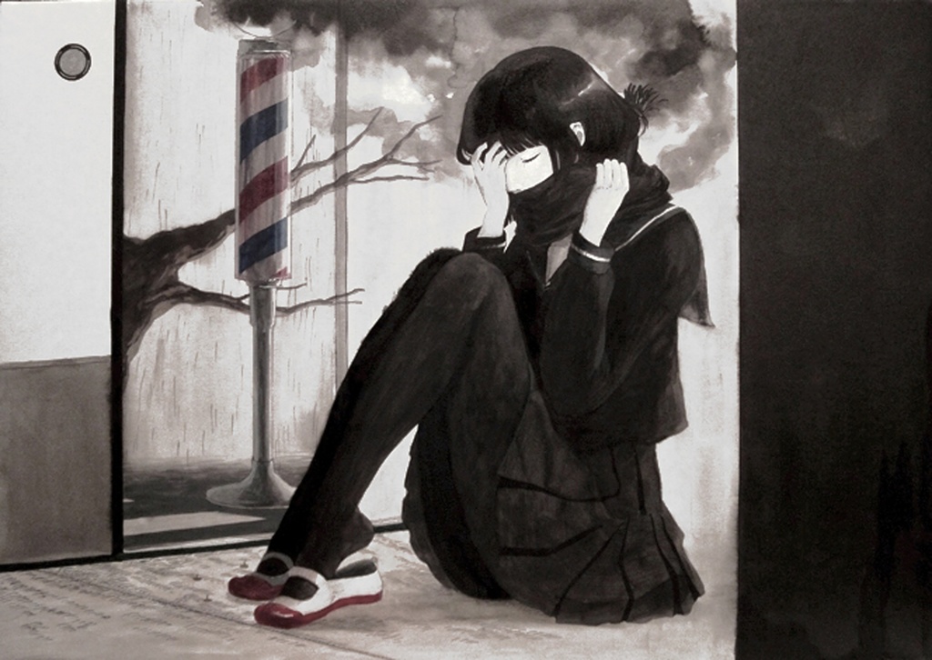 2009年原画作品「意識と雨音」