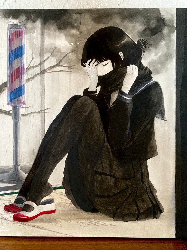 2009年原画作品「意識と雨音」