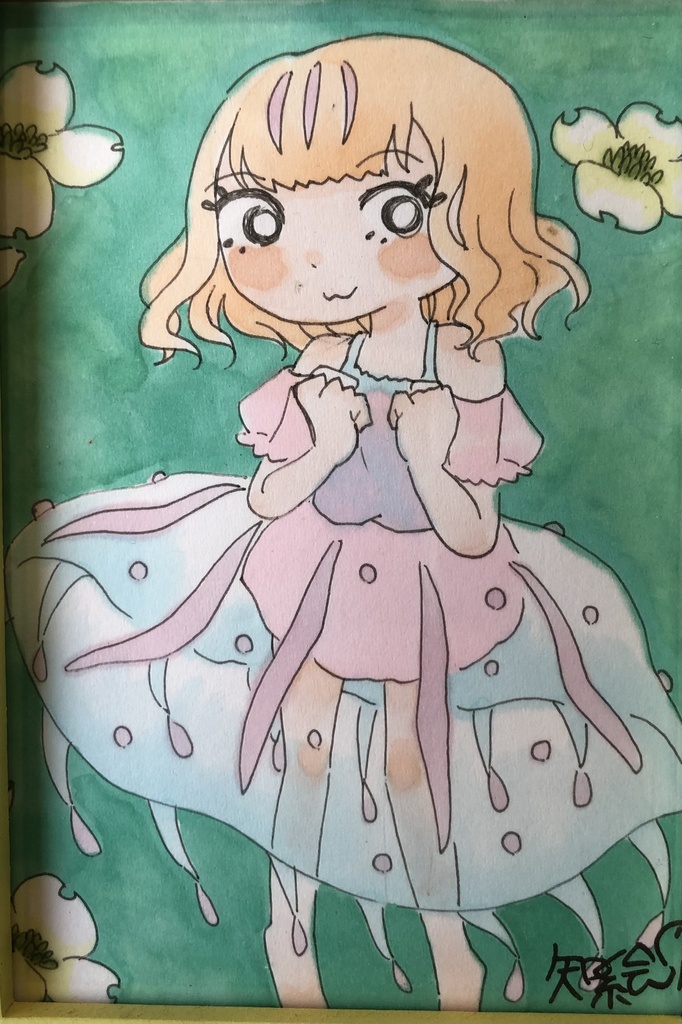 原画　ハナガサクラゲ