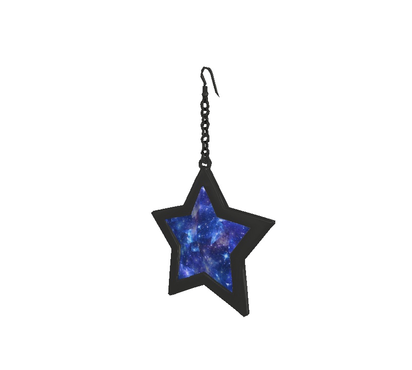 【宇宙が動く!】星屑ピアス/VRChat stardust Pierce accessory